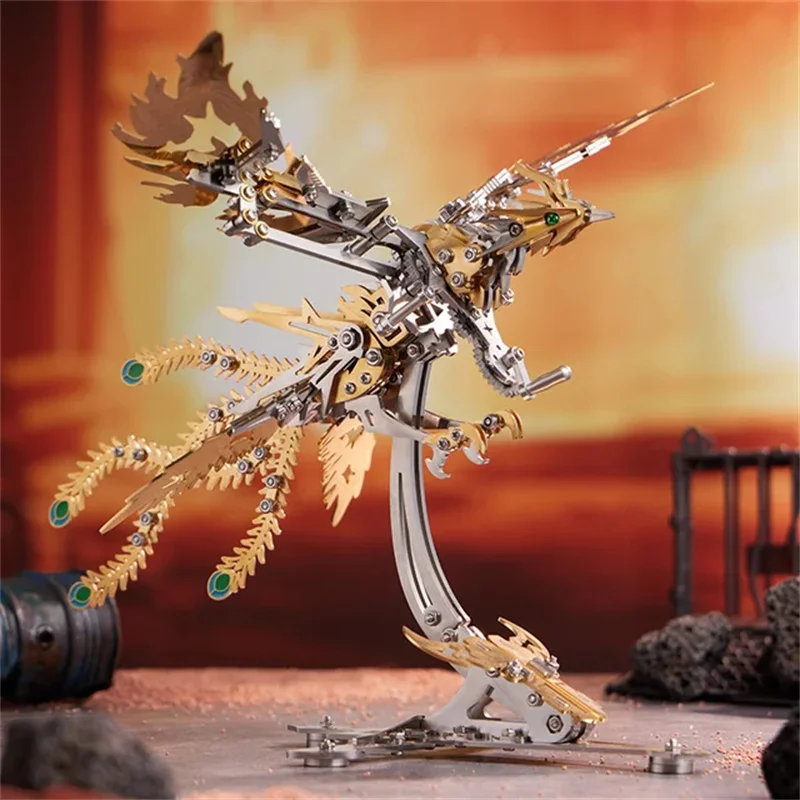 Model Kit Unicorn - DIY mechanischer Phoenix Metallmodellbausatz Montagespielzeug für