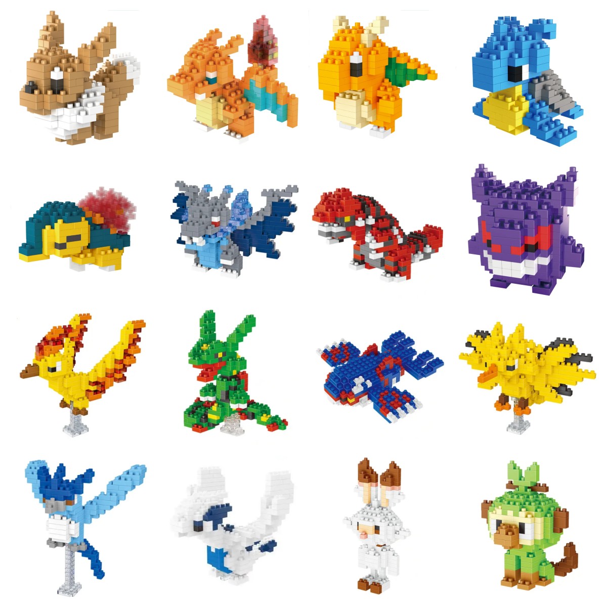 Model Kit Rayquaza - Pokemon Kleine Blöcke Nanoblock Charizard Kyogre
