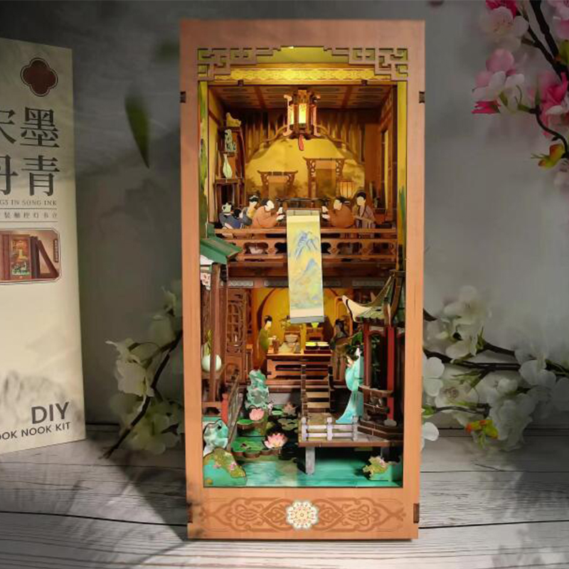 Model Kit Glue - DIY Holzbuch Nook Regal Einsatz Kit