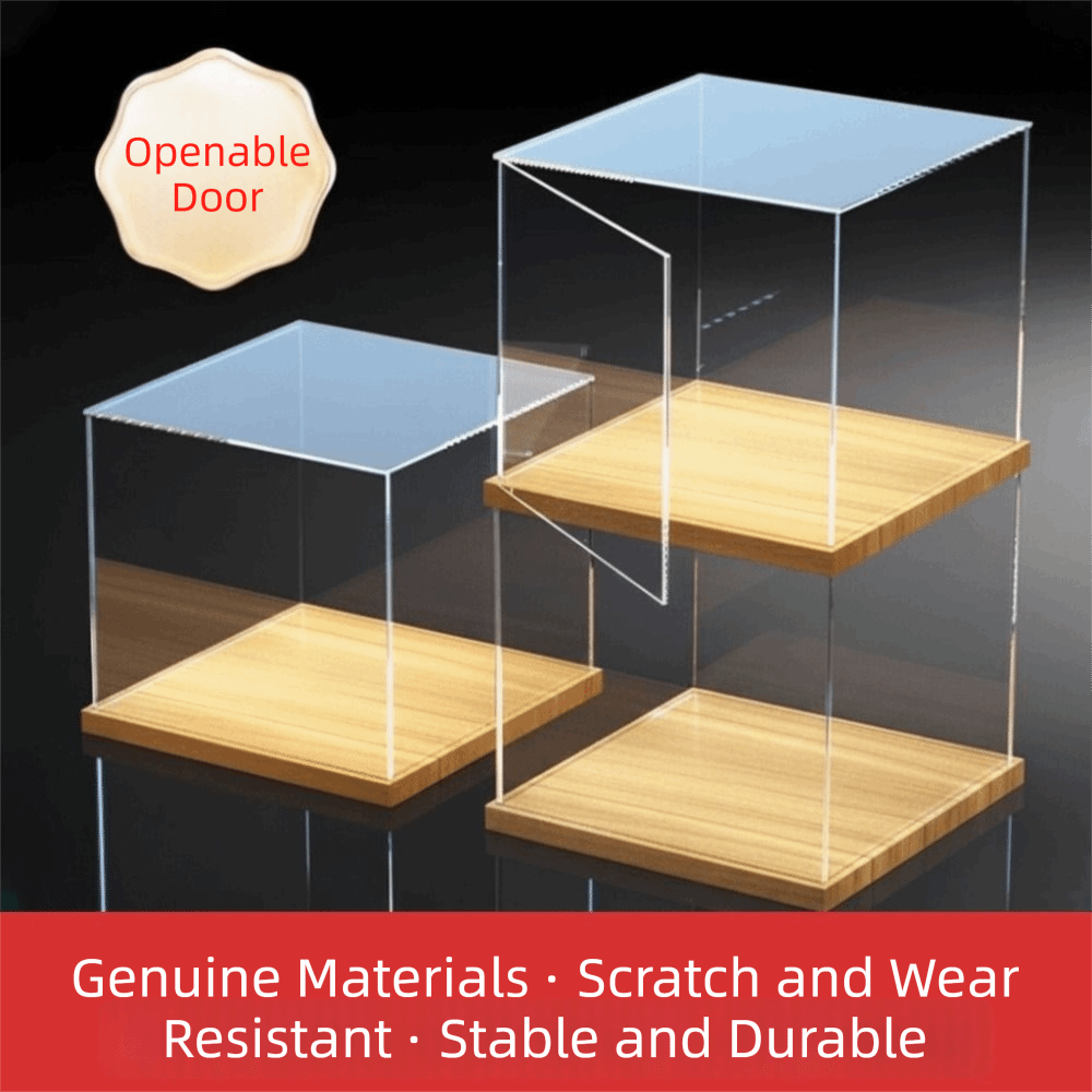 Model Kit Glue - Transparente Acryl-Vitrine, Klebefreie Montage, Stapelbares Design,