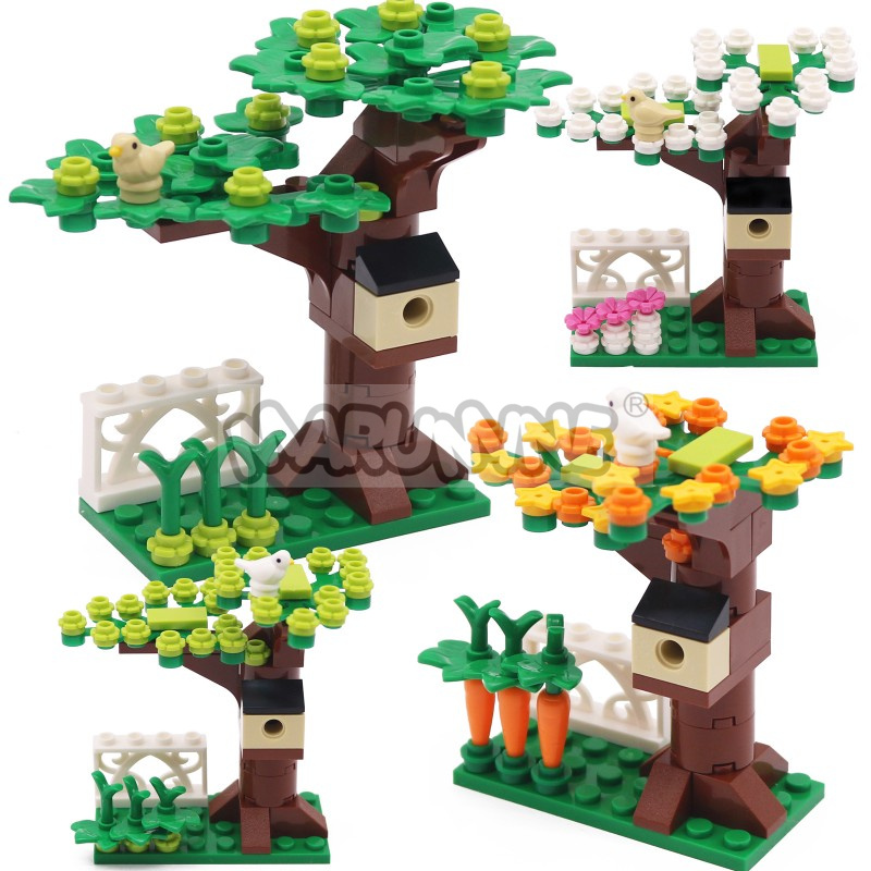 Model Kit Companies - MARUMINE Kleine Partikel MOC Ziegel Baumhaus