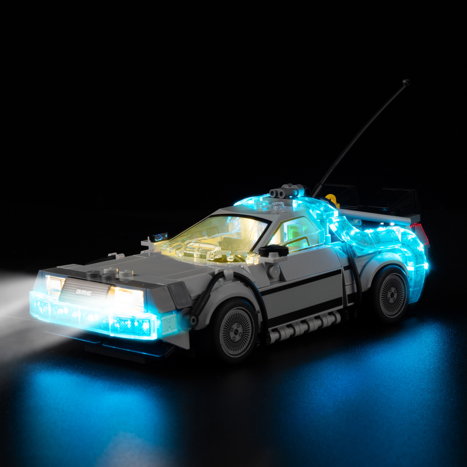 Model Kit Companies - LED-Beleuchtungsset für LEGO Zeitmaschine aus „Zurück