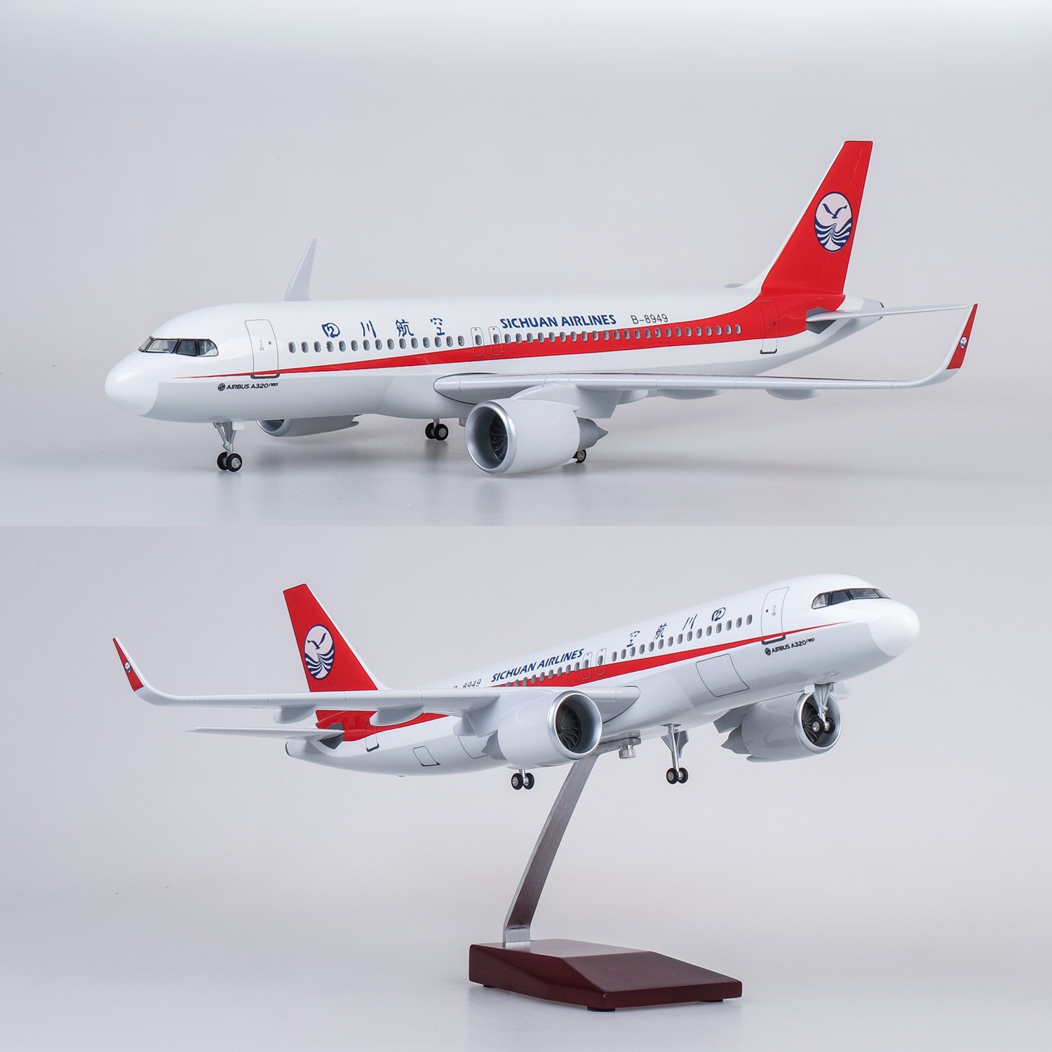 Model Kit Resin - 47 cm großes Sichuan A320 Flugzeugmodell