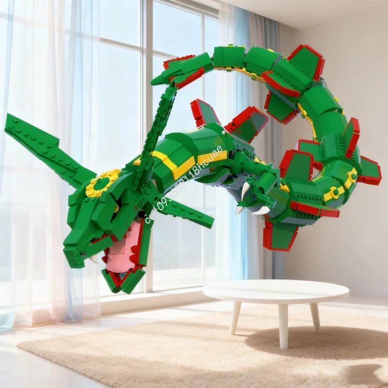 Model Kit Rayquaza - 1417 Teile MOC Pokemon Rayquaza Kreativmodell