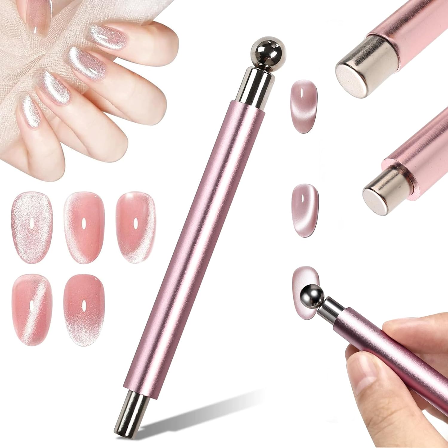 1/2 Stück Nagel-Katzenauge-Mag – Sanding Stick Set Bewertung und Preis