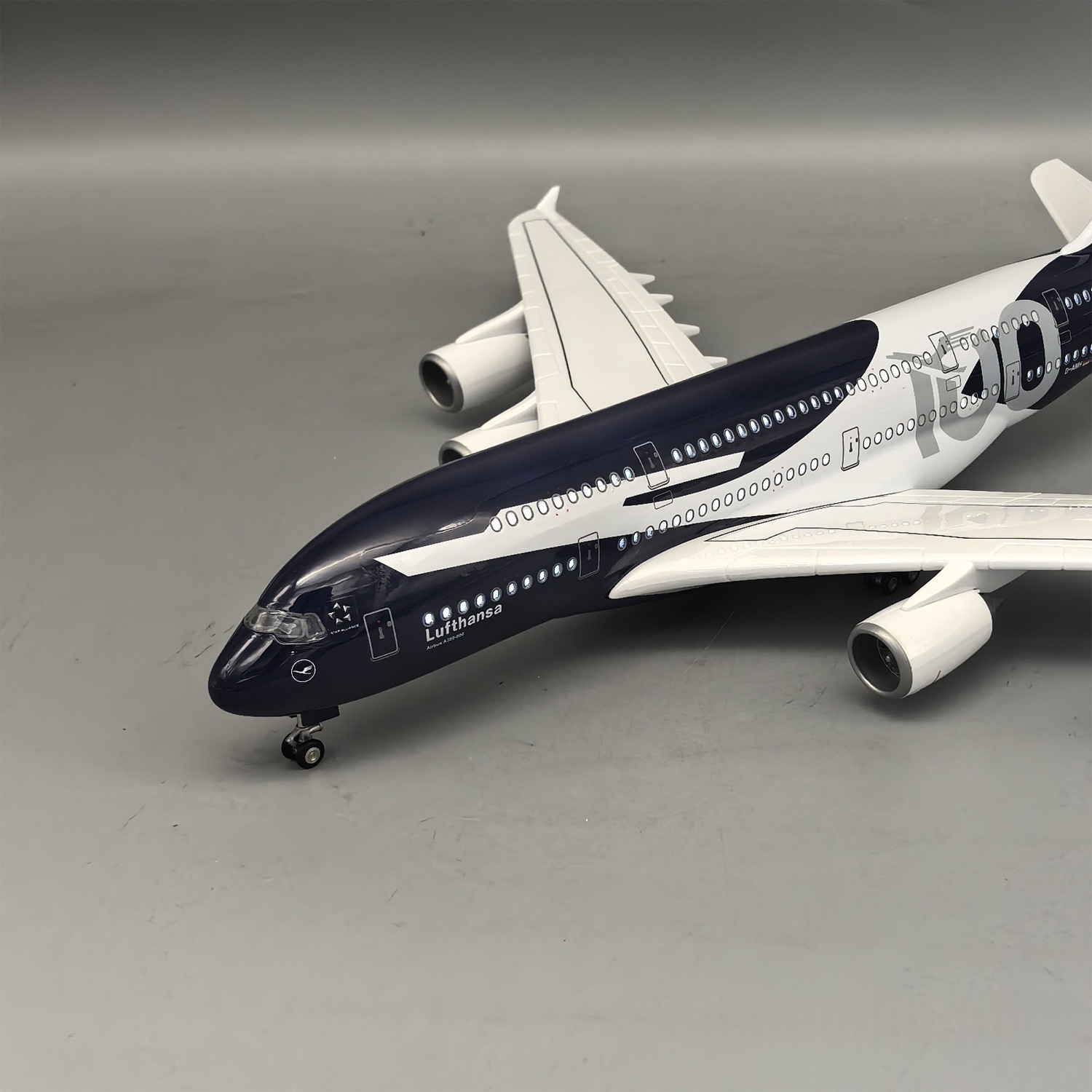 Neues 45cm Lufthansa A380 100  – Model Kit Resin Bewertung und Preis