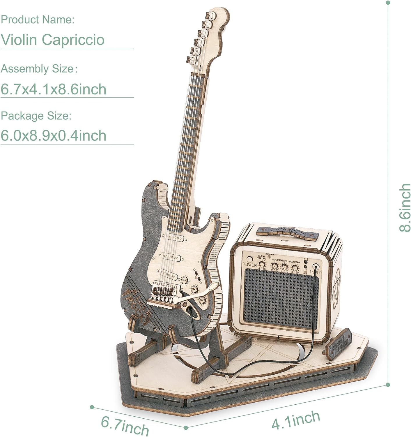 Holzgitarren-Modell 3D-Puzzle  – Model Kit Resin Bewertung und Preis
