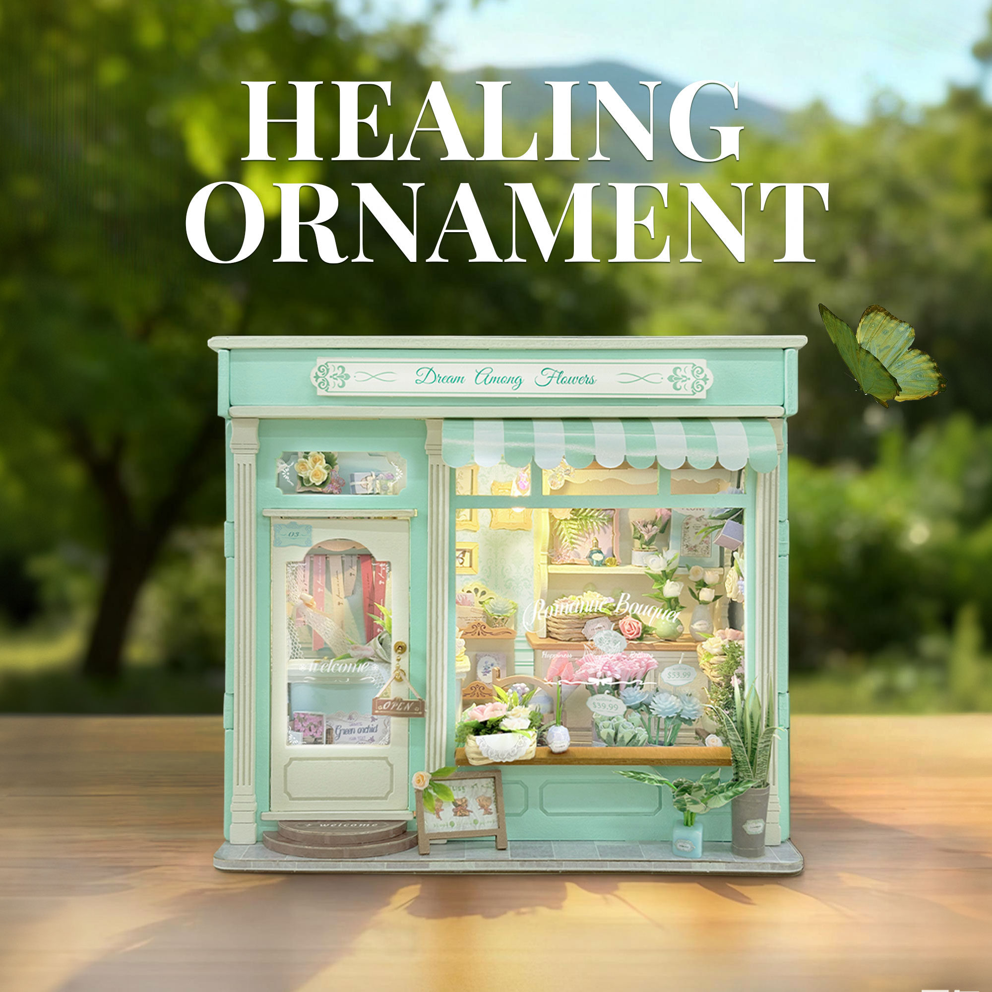 DIY 3D Holz-Blumenladen Cottag – Model Kit Glue Bewertung und Preis