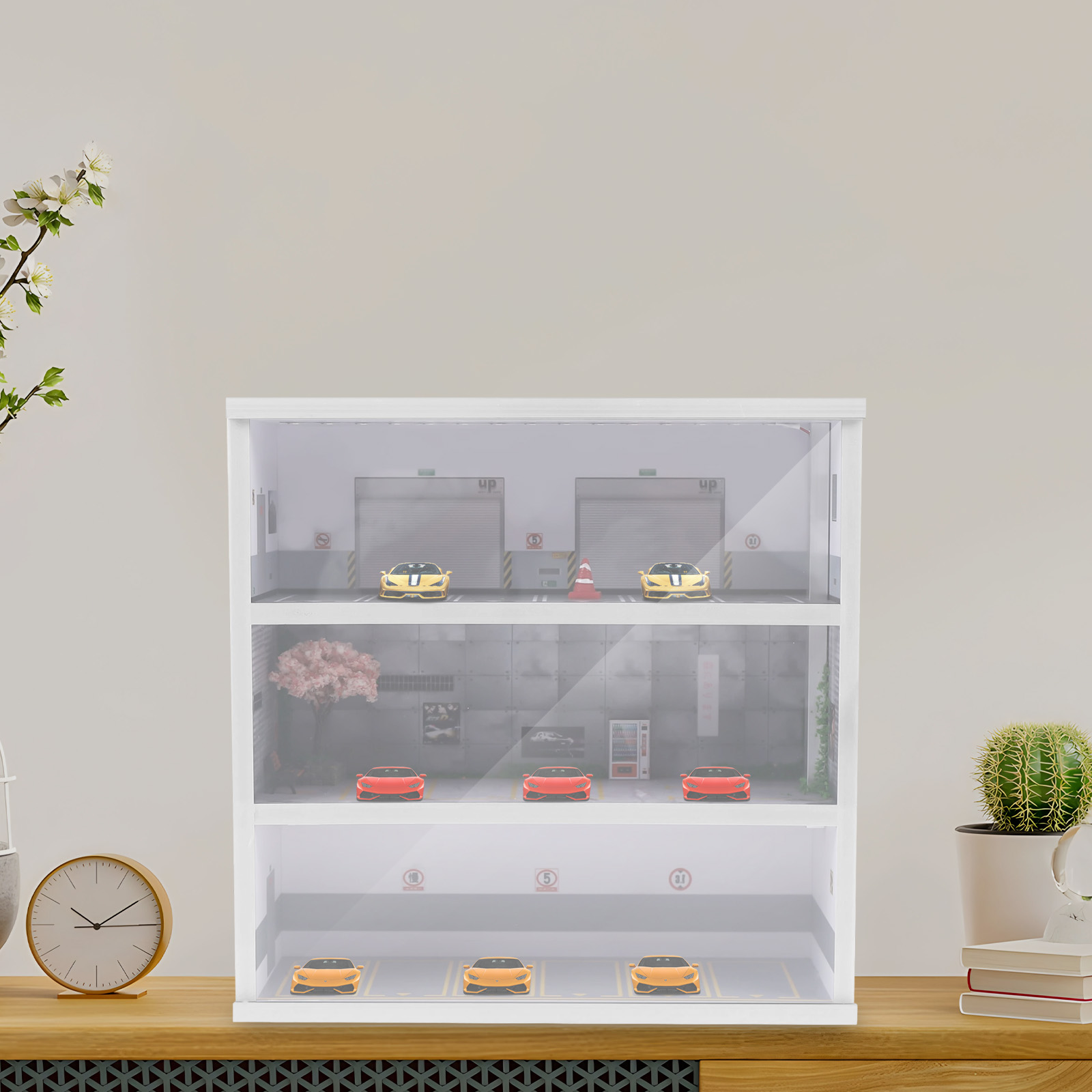 1:64 Simulations-Diorama Parkp – Model Kit Display Case Bewertung und Preis