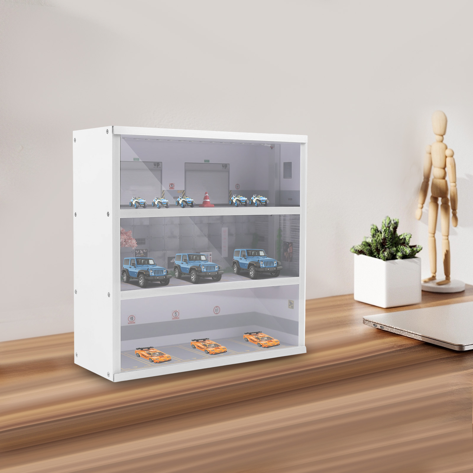 1:64 Simulations-Diorama Parkp – Model Kit Display Case Bewertung und Preis