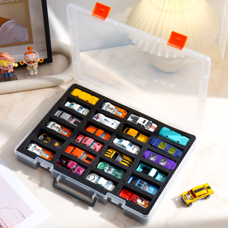 Feuerfarbene Auto-Aufbewahrung – Model Kit Display Case Bewertung und Preis