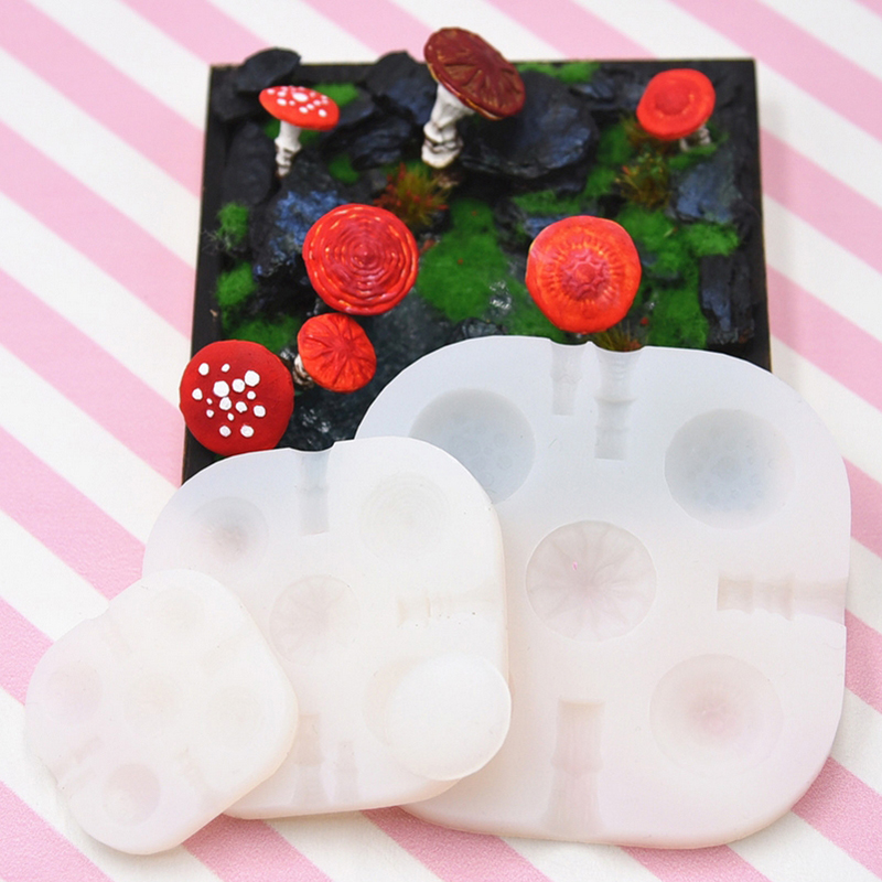 2 teile/satz Mini Pilz Silikon – Model Kit Resin Bewertung und Preis